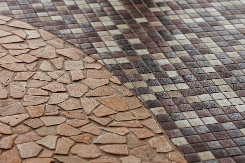 Tiles used in outdoor areas